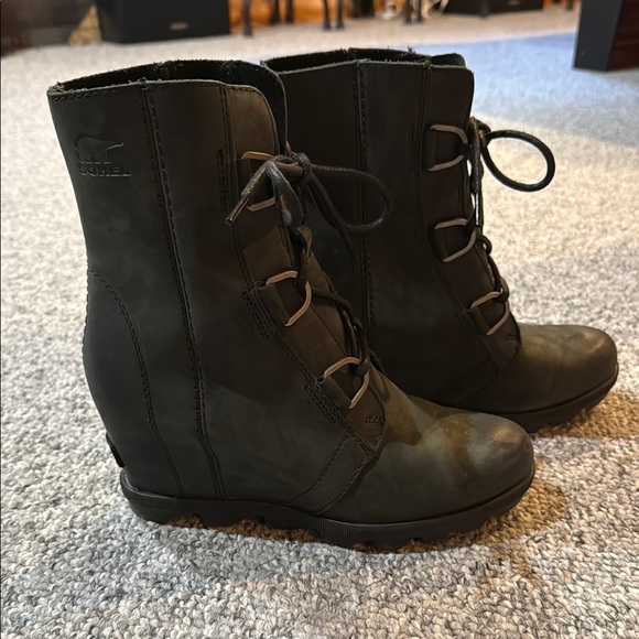 Sorel Women's Black Lace-Up Boots Joan of Arctic II 8.5 Black - Picture 3 of 6